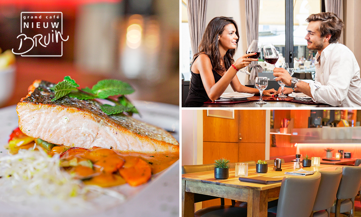3-Gänge-Menü nach Wahl im Grand Café Nieuw Bruin