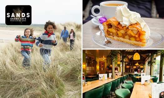 Wandelarrangement + warme drank + gebak + lunchplank bij Grand Café Sands
