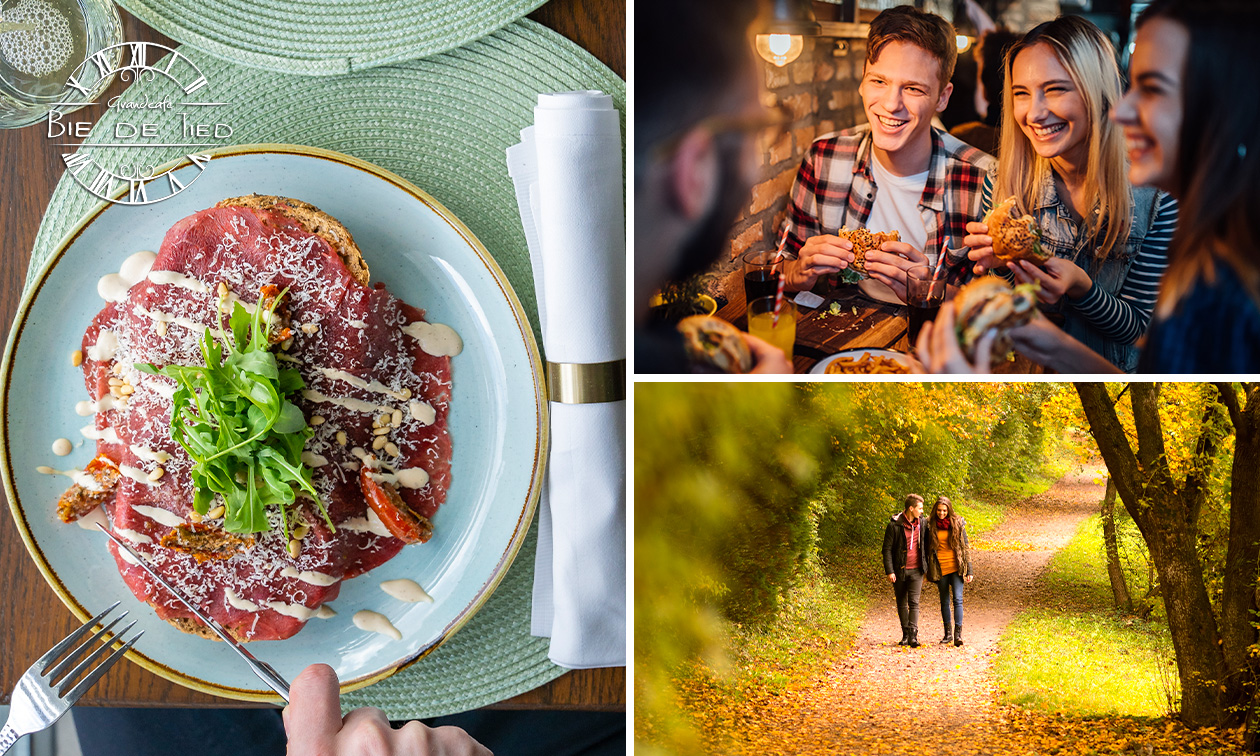 2-gangen keuzelunch + evt. wandelarrangement bij Grandcafé Bie de Tied