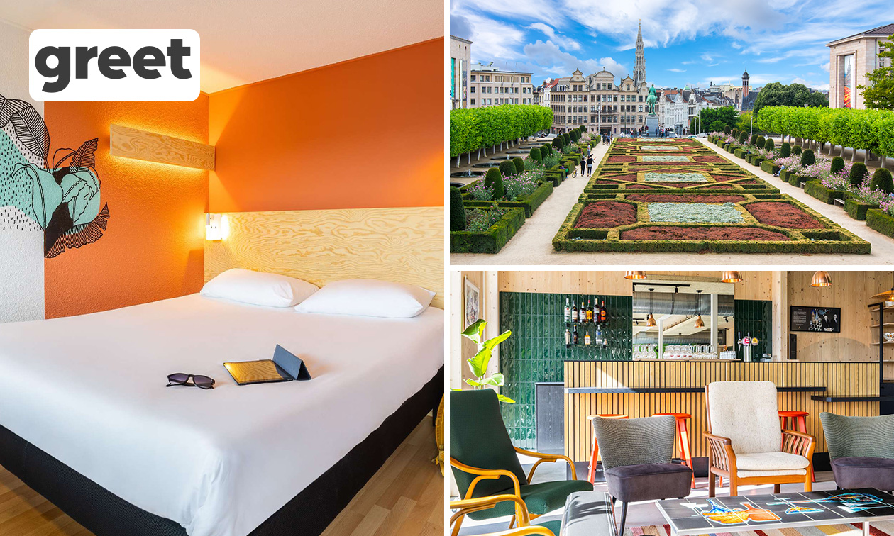 Overnachting voor 2 + vroege check-in + late check-out + evt. ontbijt in Brussel