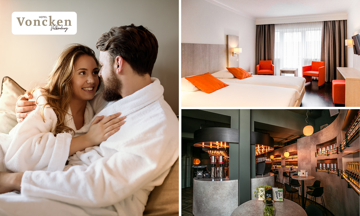 1, 2 of 3 overnachting(en) voor 2 + ontbijt in Valkenburg