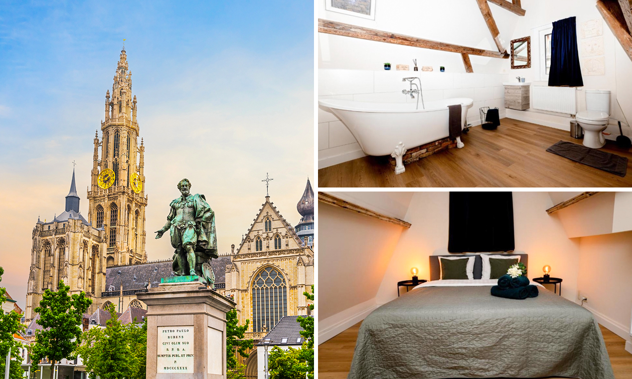 Overnachting voor 2 + 3-gangendiner + ontbijt + late check-out in Antwerpen Overnachting voor 2 + 3-gangendiner + ontbijt + late check-out in Antwerpen