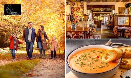 Bourgondisch wandelarrangement incl. 2-gangenlunch en gebak