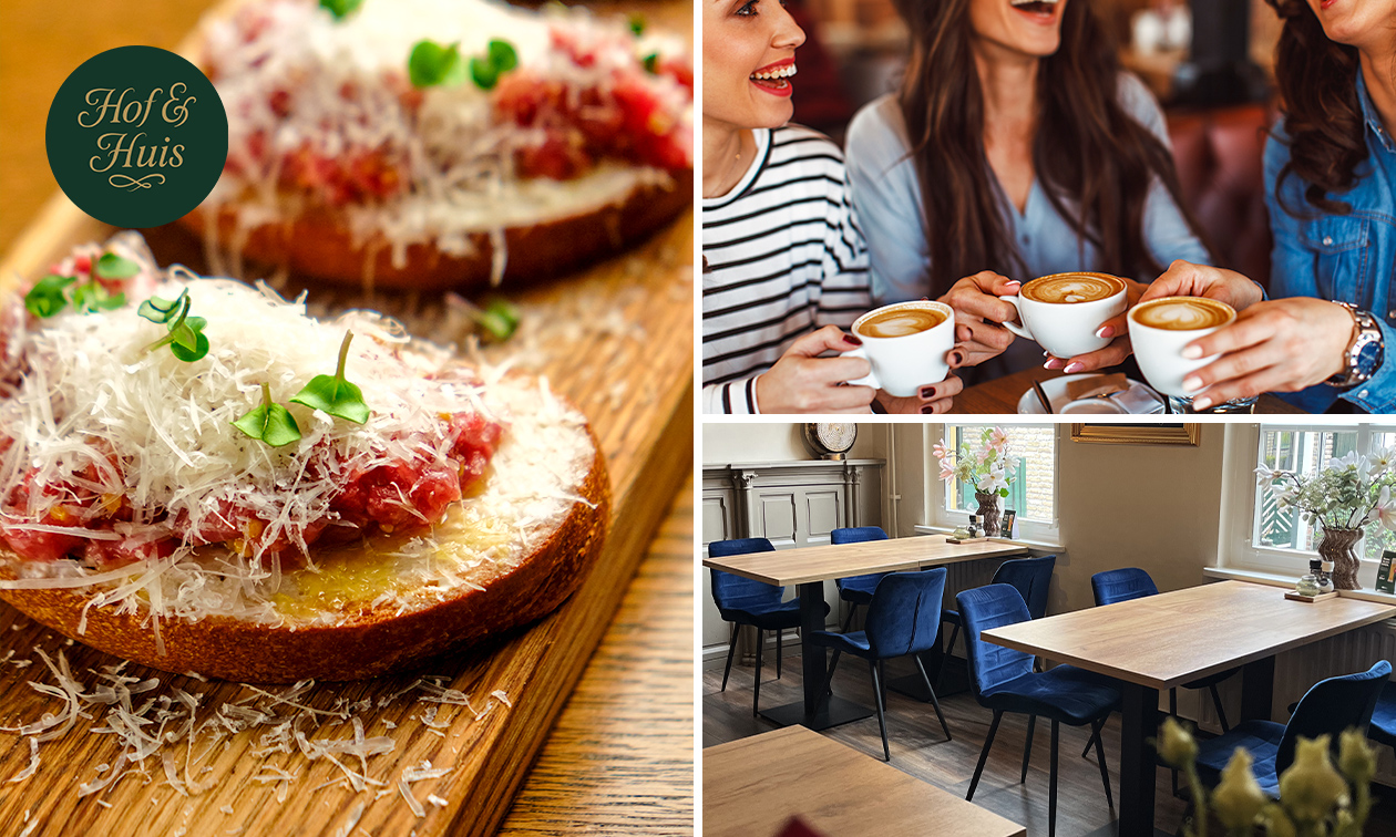 2-gangen keuzelunch + amuse + koffie/thee/cappuccino in hartje Oosterhout