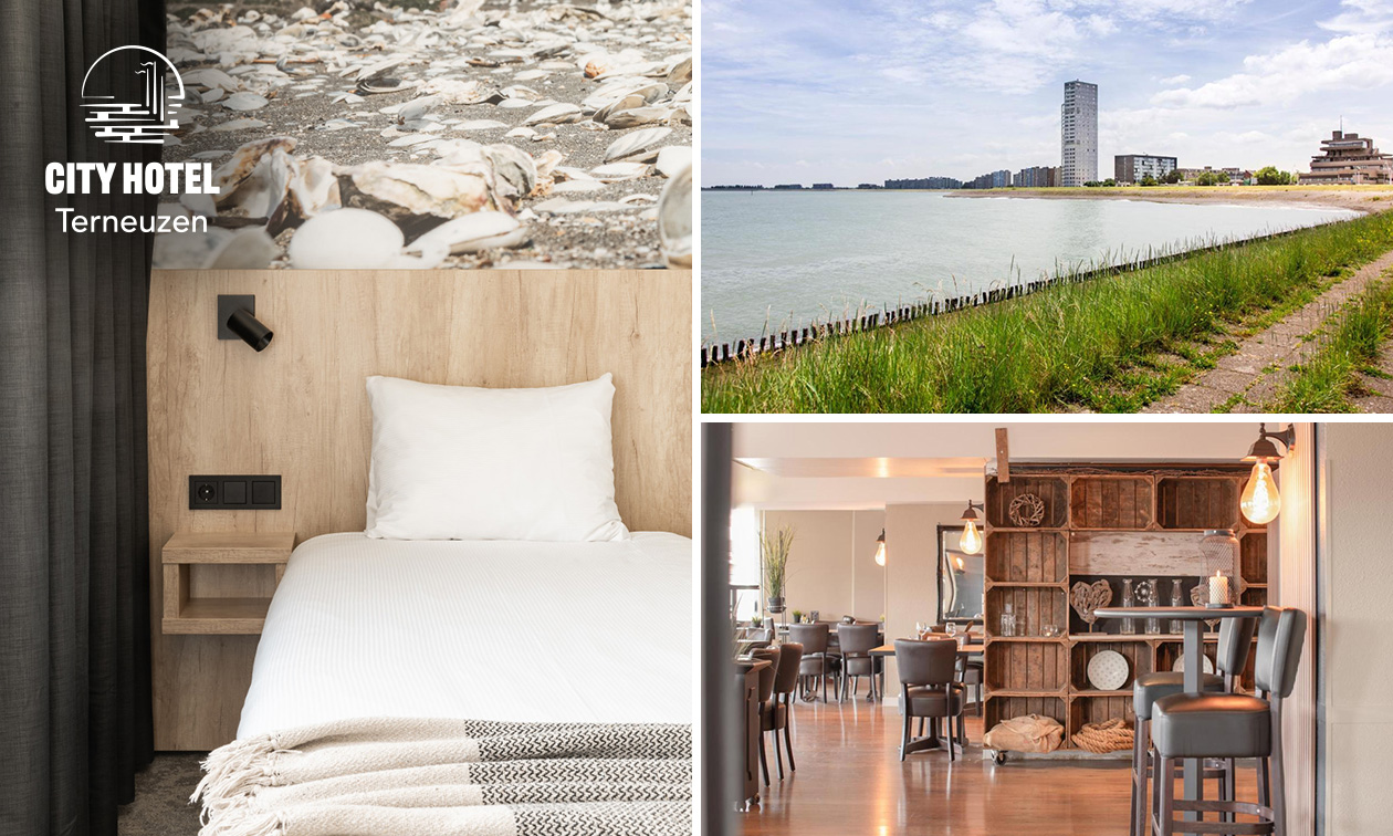 Overnachting voor 2 + ontbijt + late check-out in Terneuzen
