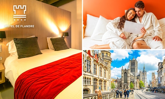 Nuit pour 2 + petit-déjeuner + check-out tardif + verre de bienvenue à Gand