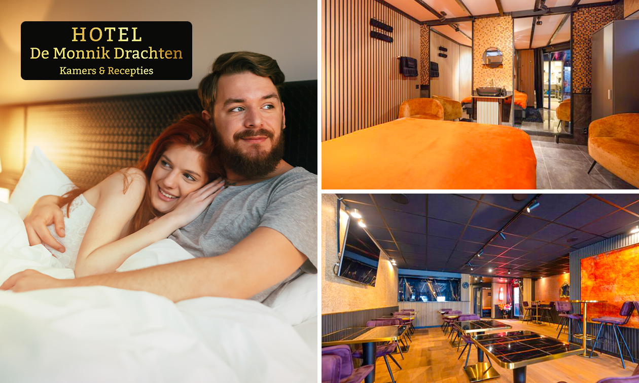 Overnachting voor 2 + welkomstdrankje + late check-out in Drachten