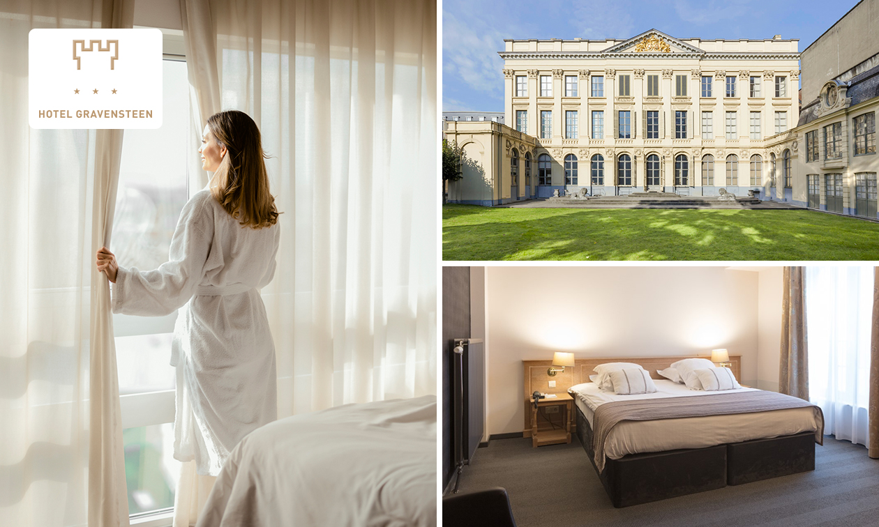 Overnachting voor 2 + ontbijt + late check-out + meer in hartje Gent