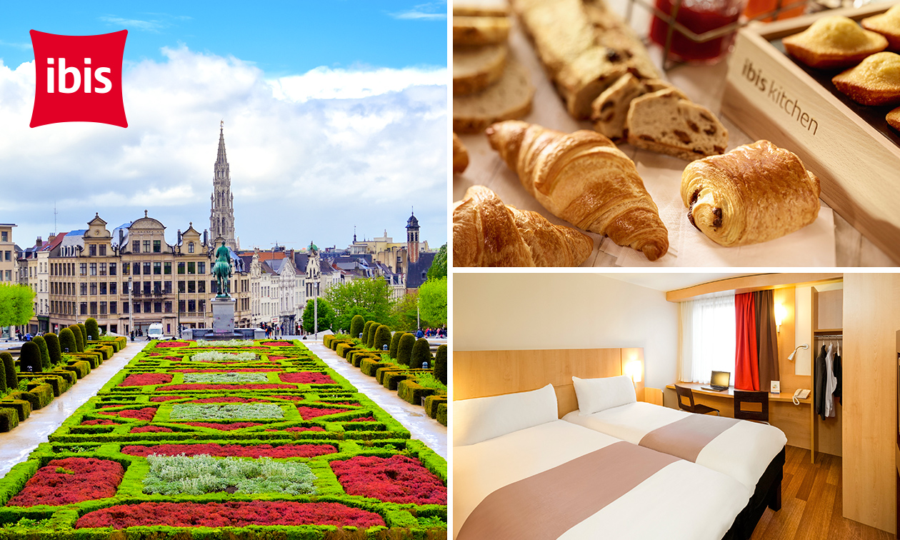 Overnachting voor 2 + ontbijt in Brussel