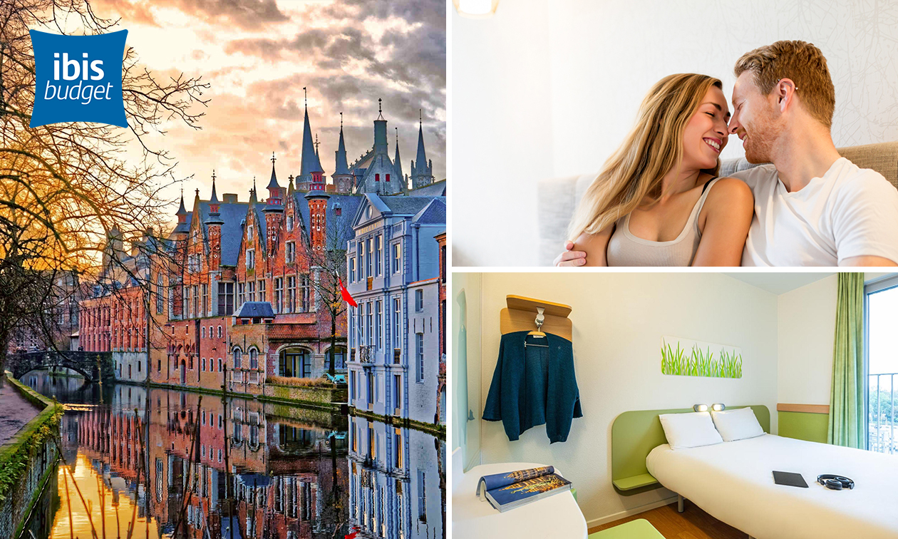 Overnachting voor 2 + ontbijt in Brugge