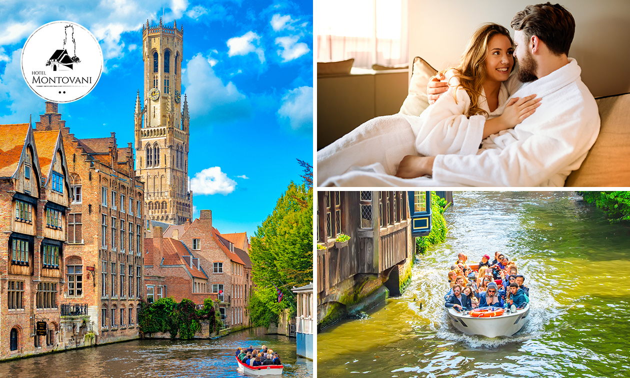 Overnachting voor 2 pers incl. ontbijt + late check-out + boottrip op de Brugse Reien
