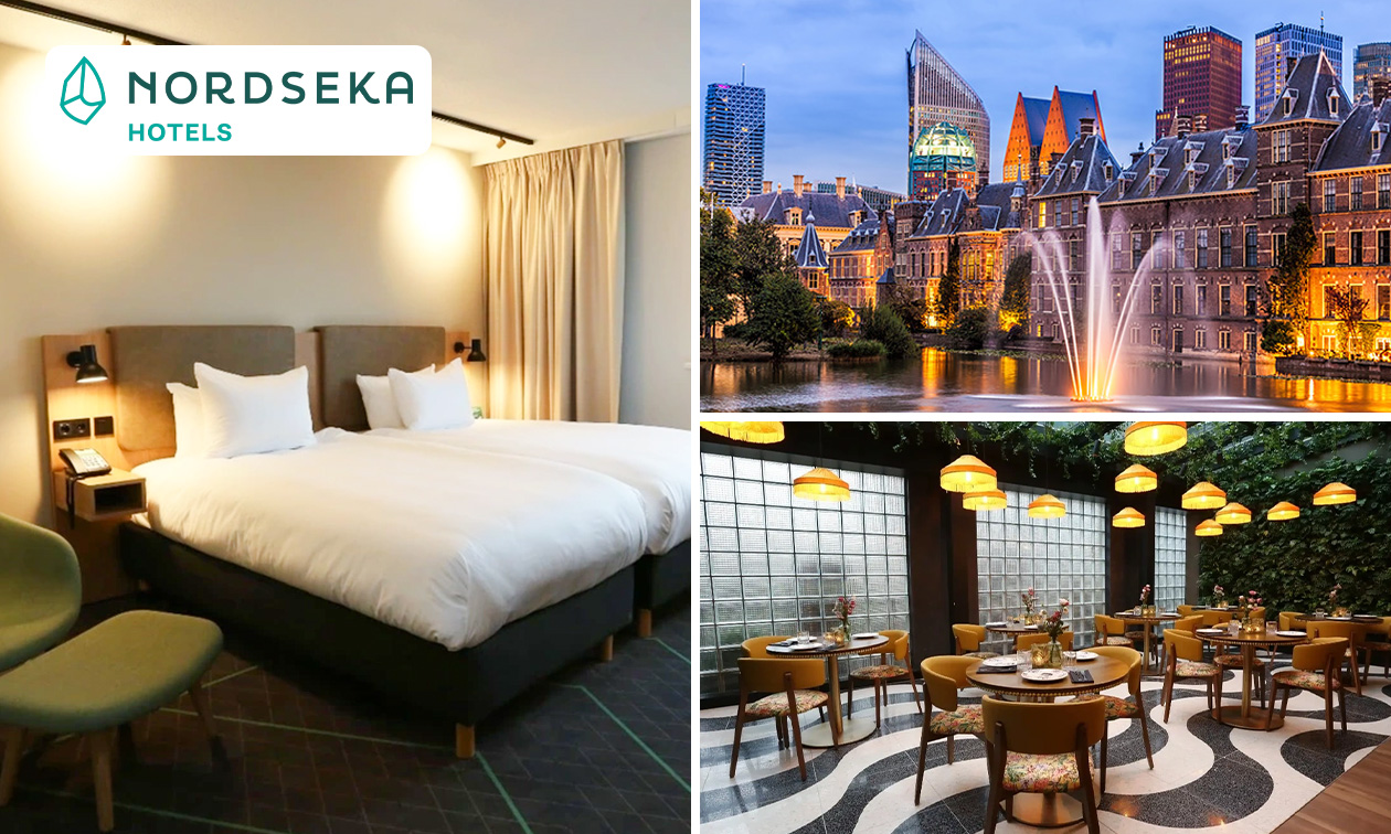 Overnachting(en) voor 2 + ontbijt + parkeren + evt. 3-gangendiner nabij Den Haag