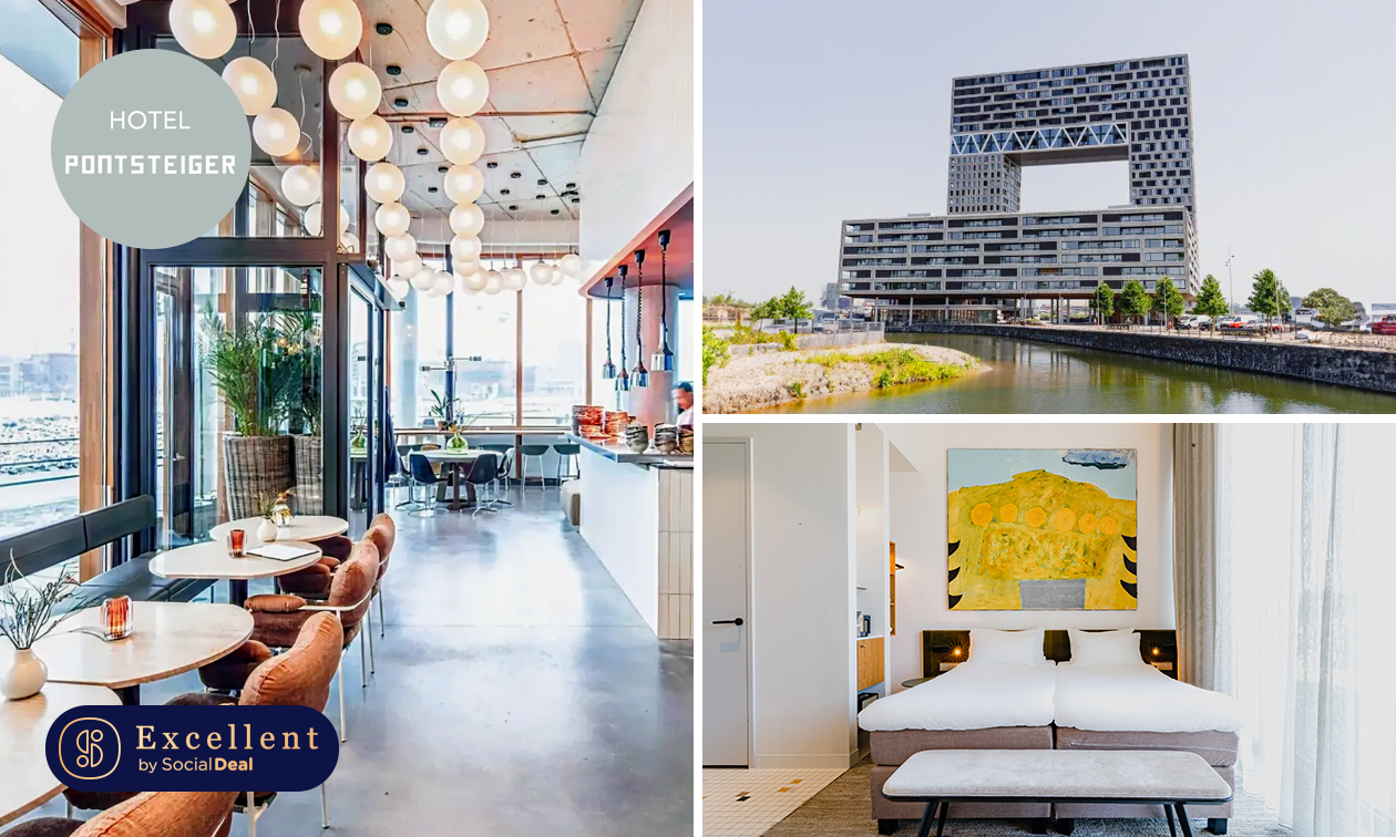 Luxe overnachting voor 2 + drankje in Amsterdam