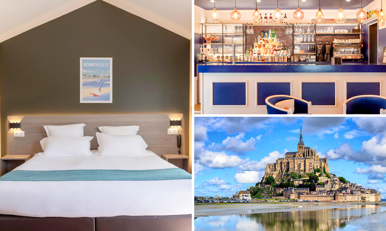 Nuit(s) pour 2 + petit-déjeuner + évtl. dîner en 3 services et plus près du Mont Saint-Michel