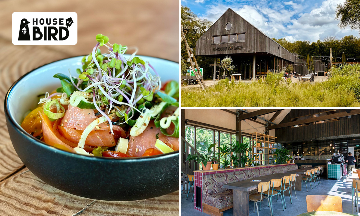 3-gangen keuzediner bij House of Bird Diemerbos