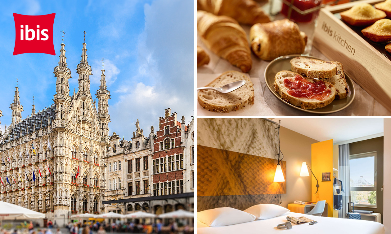 Overnachting voor 2 + ontbijt in hartje Leuven