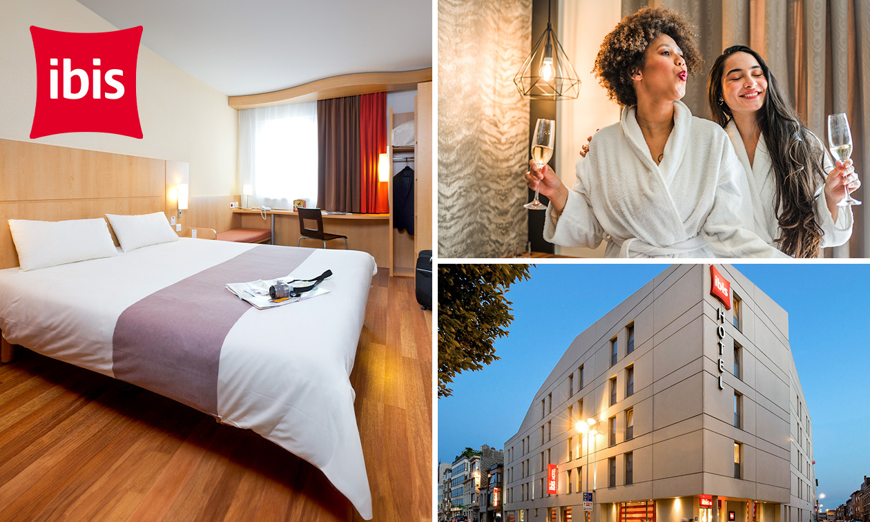 Overnachting voor 2 + ontbijt + welkomstdrankje bij Ibis Sint-Niklaas Centrum