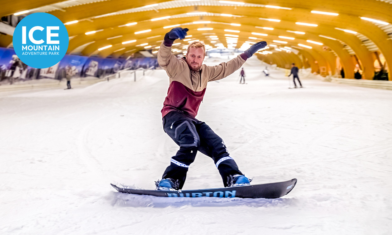 2 uur skiën of snowboarden bij ICE Mountain Adventure Park
