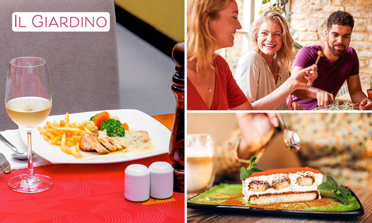 Menu en 2 ou 3 services à la carte chez IL Giardino