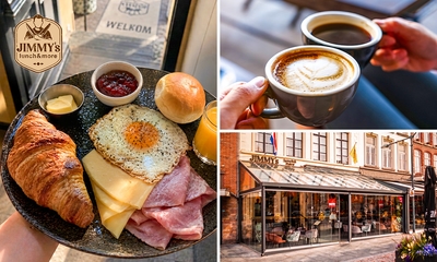 Ontbijt + koffie/thee + jus d'orange bij Jimmy's Lunch & More in hartje Roermond