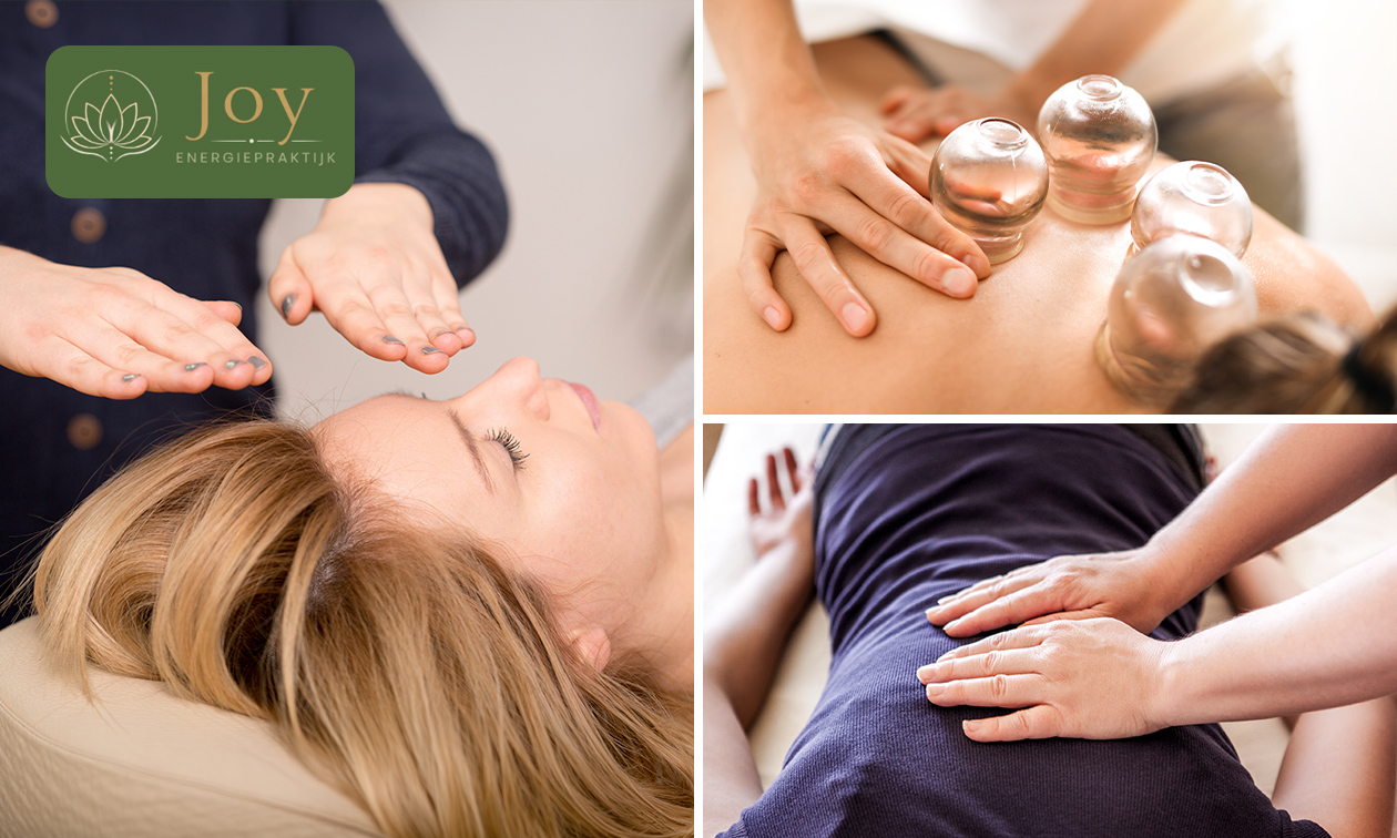 Reikibehandeling (60 min), cupping (60 min) en/of TTC-behandeling (90 of 120 min)