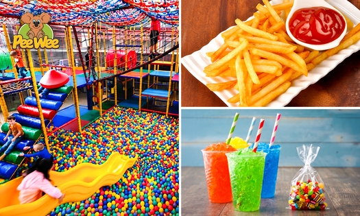 Entree + slush puppy + snoepzakje bij Kinderspeeldorp Pee Wee