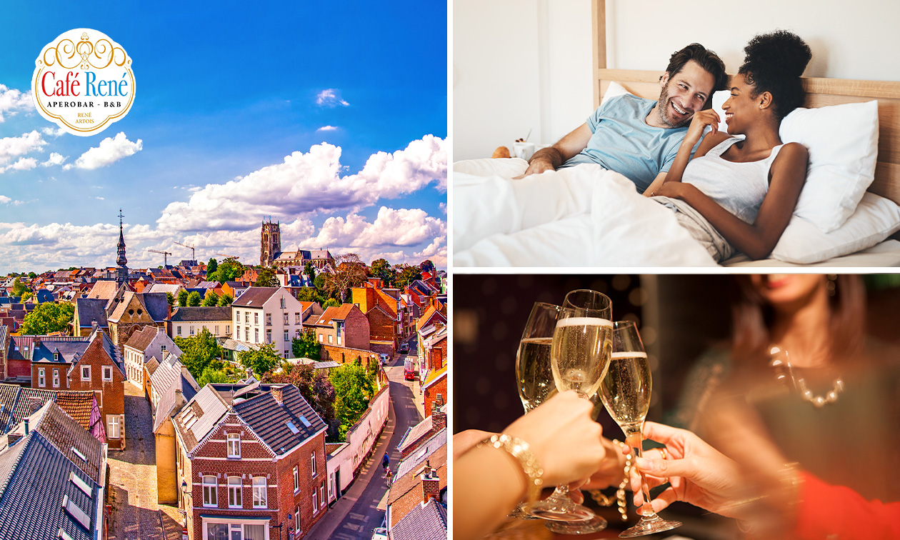 Overnachting voor 2 + welkomstdrankje + late check-out