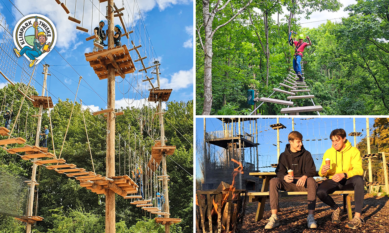 2 uur onbeperkt klimmen in het klimbos + evt. vrije val bij Klimpark Twiske