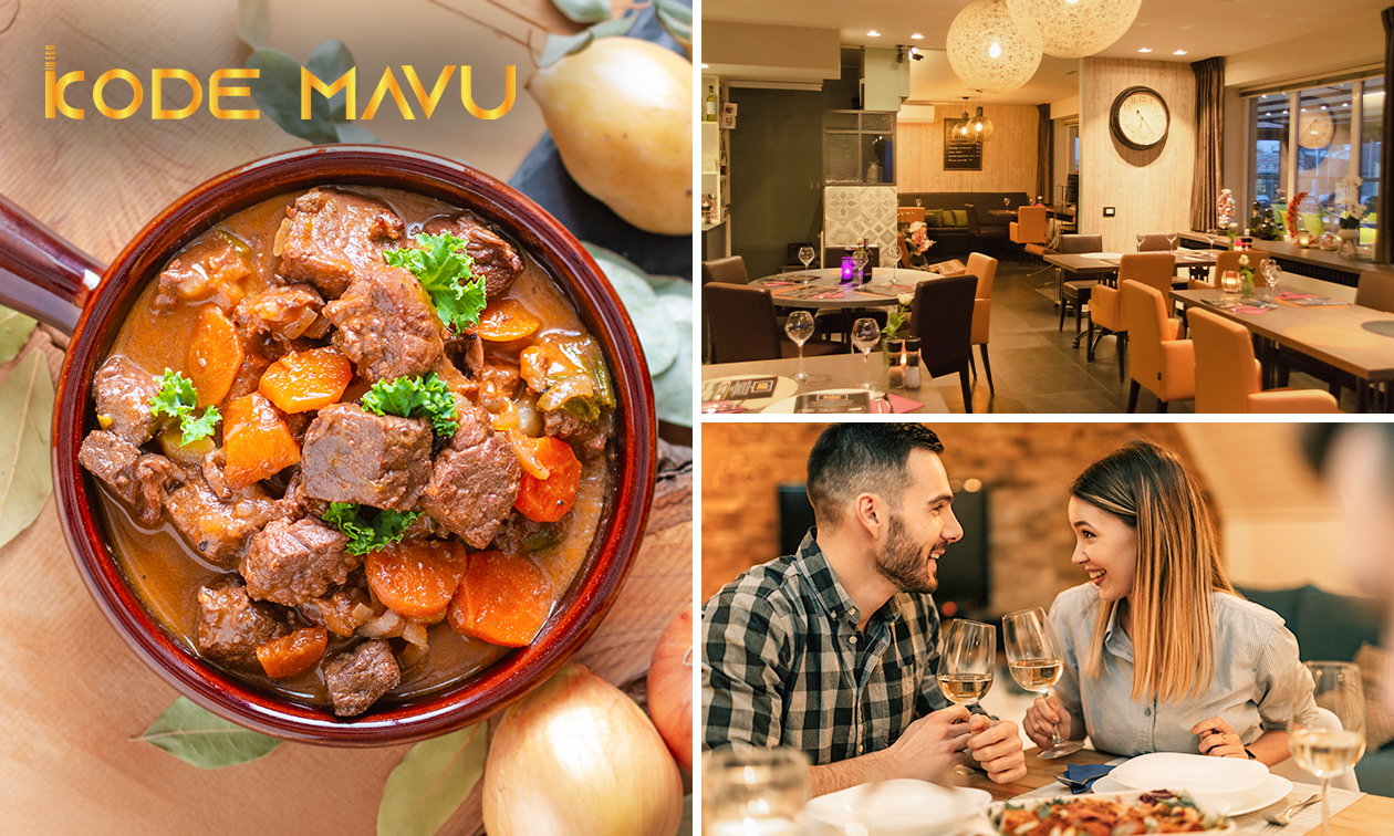 2- of 3-gangen keuzelunch bij Kode Mavu