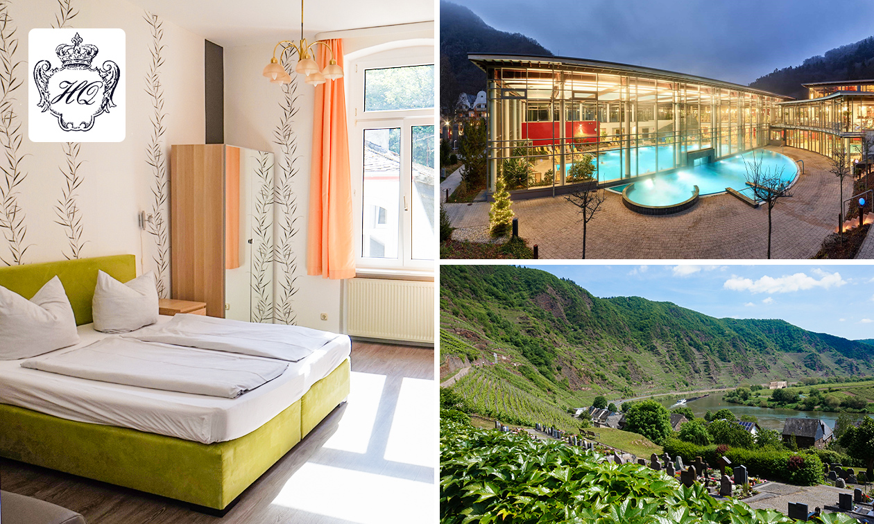 2 overnachtingen voor 2 + ontbijt + fles wijn + optioneel wellness nabij de Moezel