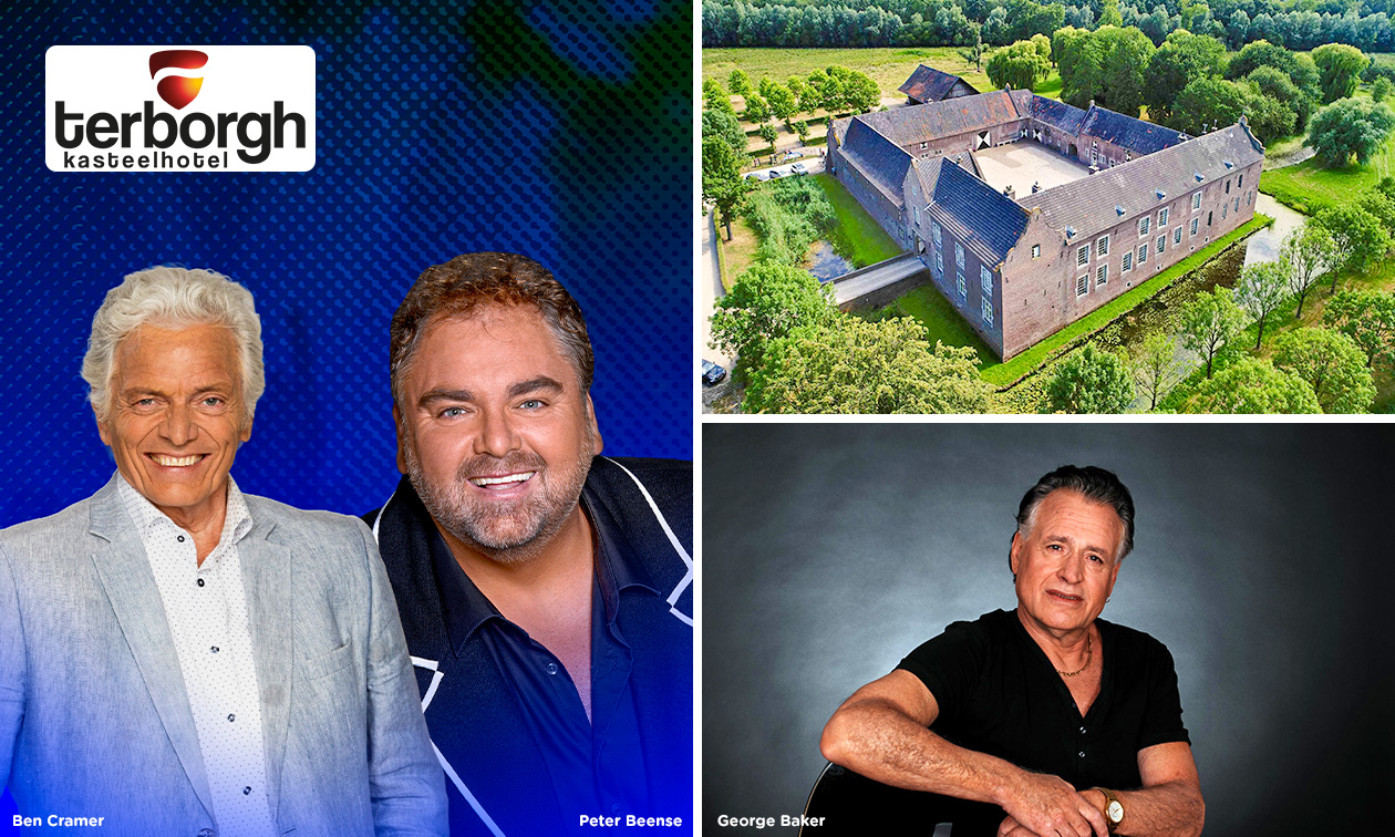 Festivalticket: George Baker, Ben Cramer & Peter Beense + 2-gangendiner + drankje + zitplaats