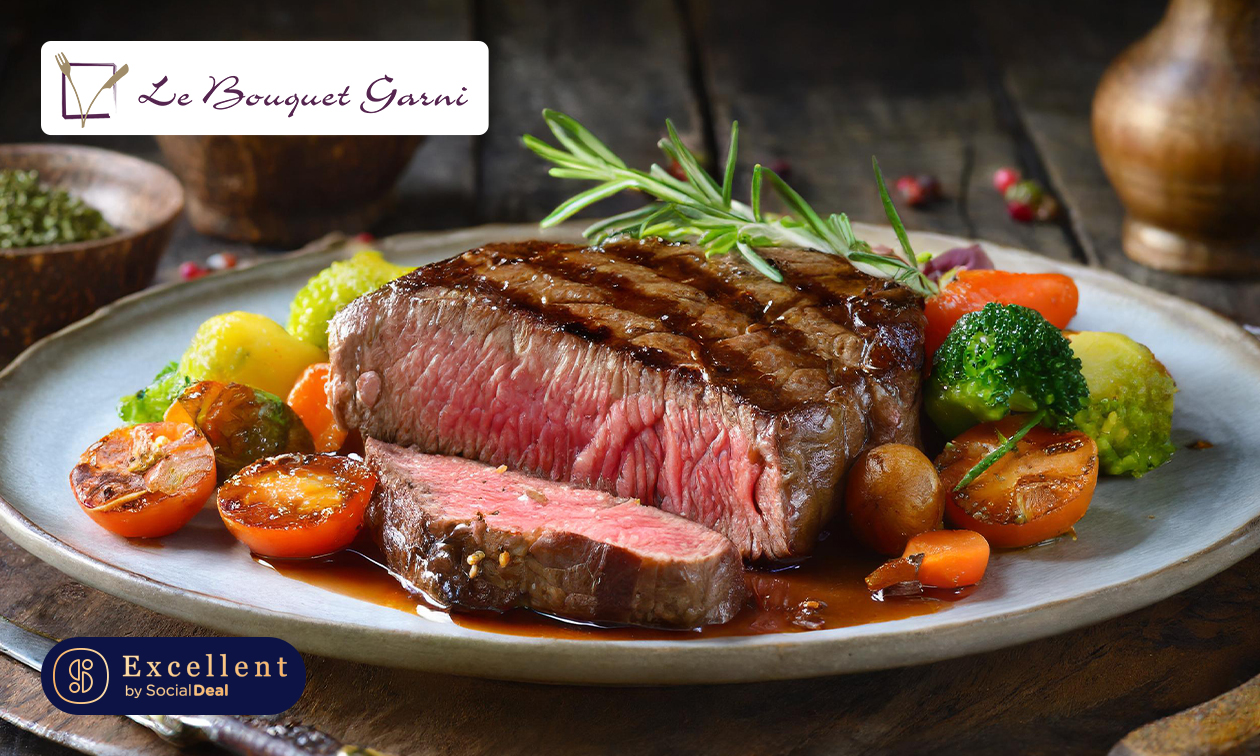 4-gangenlunch of -diner + amuse bij Le Bouquet Garni