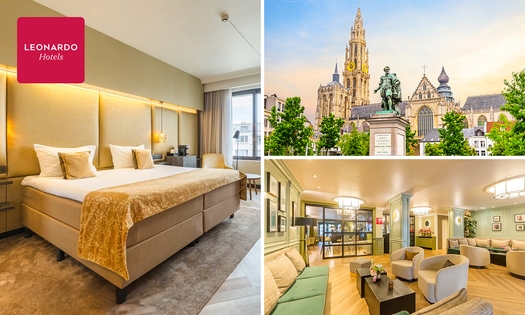 Nuit pour 2 + petit-déjeuner au Leonardo Hotel Antwerp The Plaza au cœur d'Anvers