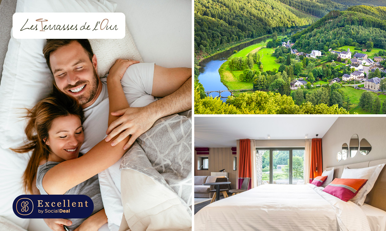 Overnachting(en) voor 2 + ontbijt + late check-out + evt. diner in de Ardennen