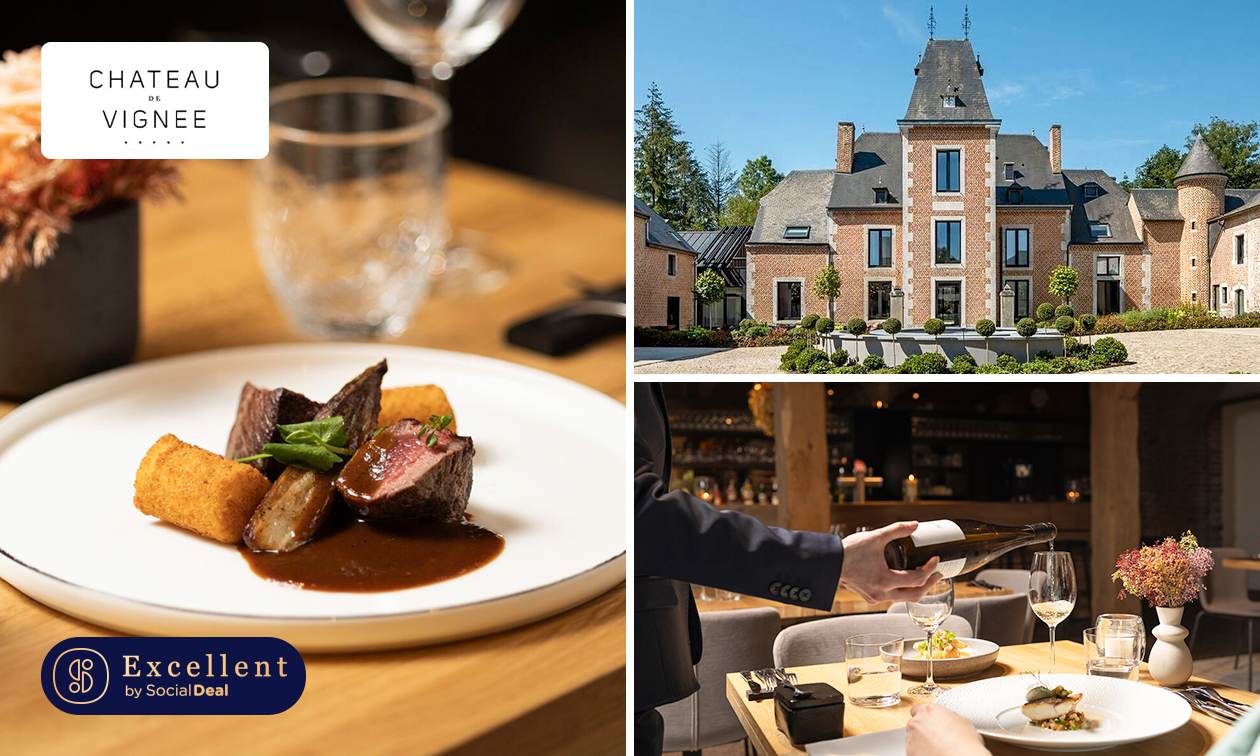 Menu bistronomique en 3, 4 ou 5 services au Lounge by Château de Vignée