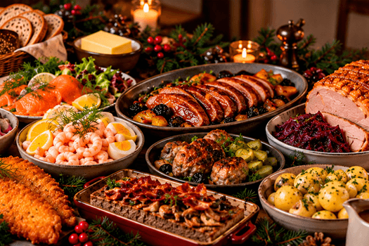 Julebuffet til catering