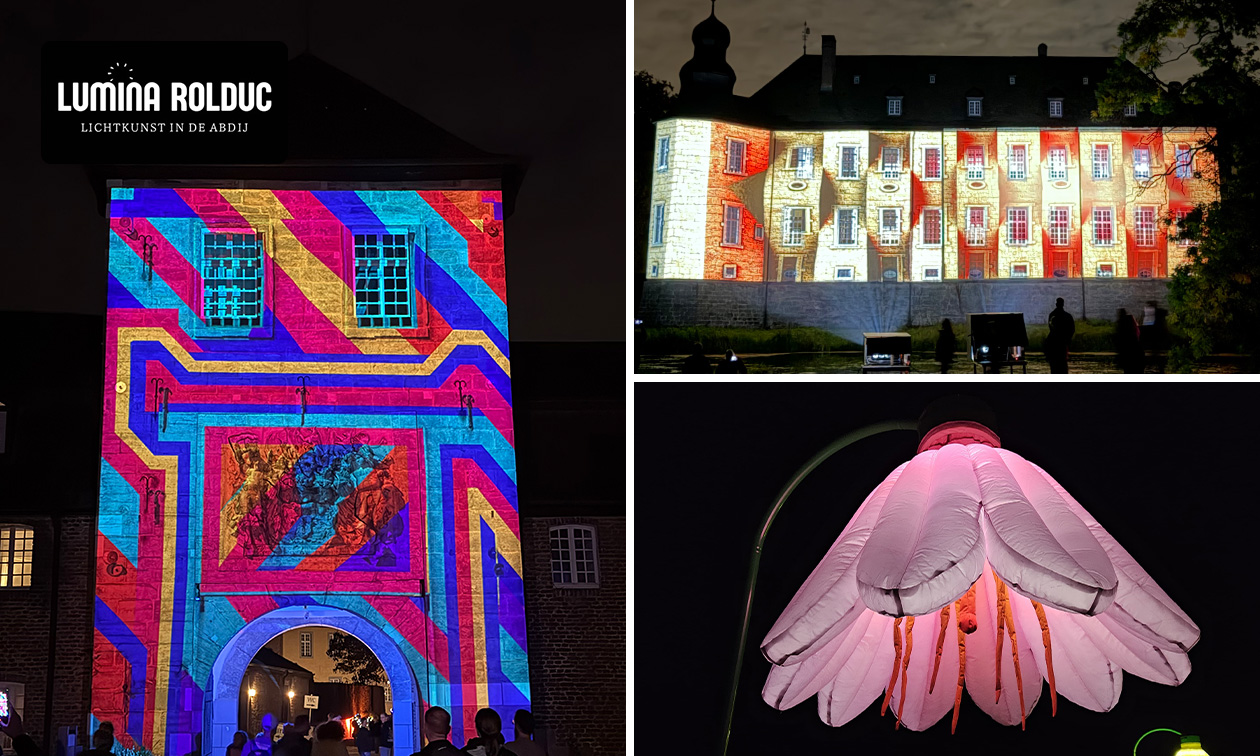 Entree Lumina Rolduc - Lichtkunst in de Abdij + koffie, thee of warme chocomel