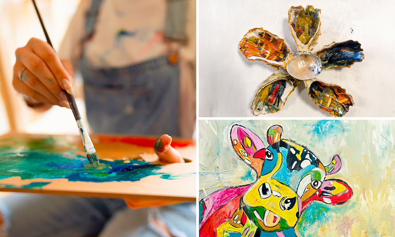 Creatieve workshop naar keuze (2,5 uur) incl. warme drank en lekkernij