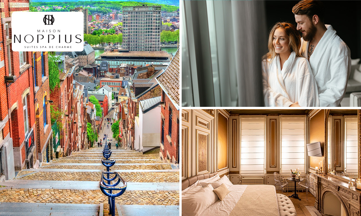 Overnachting voor 2 personen + glazen mousserende wijn in Luik