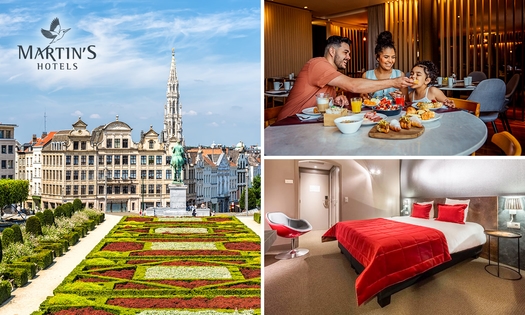 Nuit pour 2 + petit-déjeuner + verre de cava + check-out tardif à Bruxelles