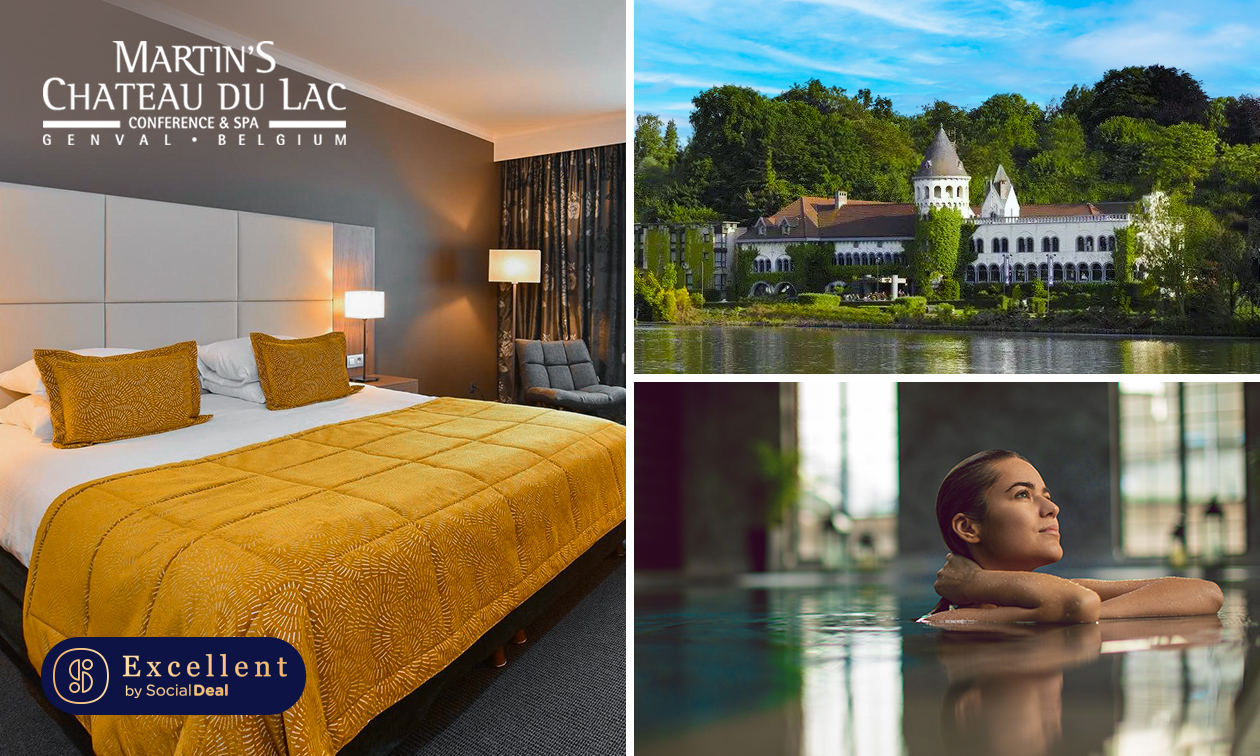 Overnachting voor 2 + ontbijt + evt. toegang tot de spa nabij Brussel