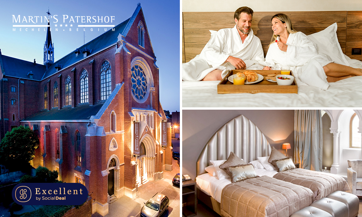 Overnachting voor 2 + ontbijt + evt. late check-out in hartje Mechelen