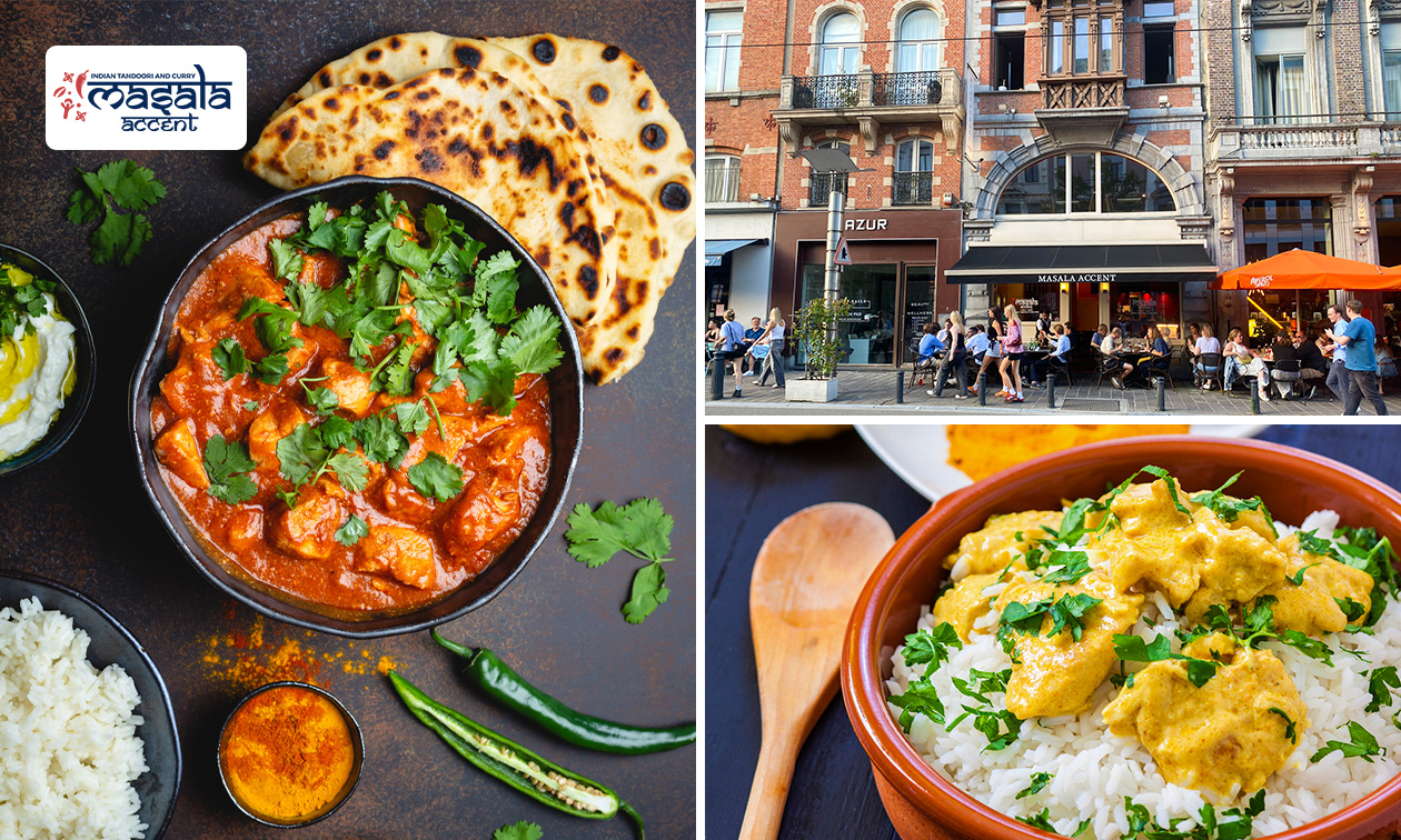 Indiaas 3-gangen keuzediner of -lunch bij Masala Accent in hartje Gent