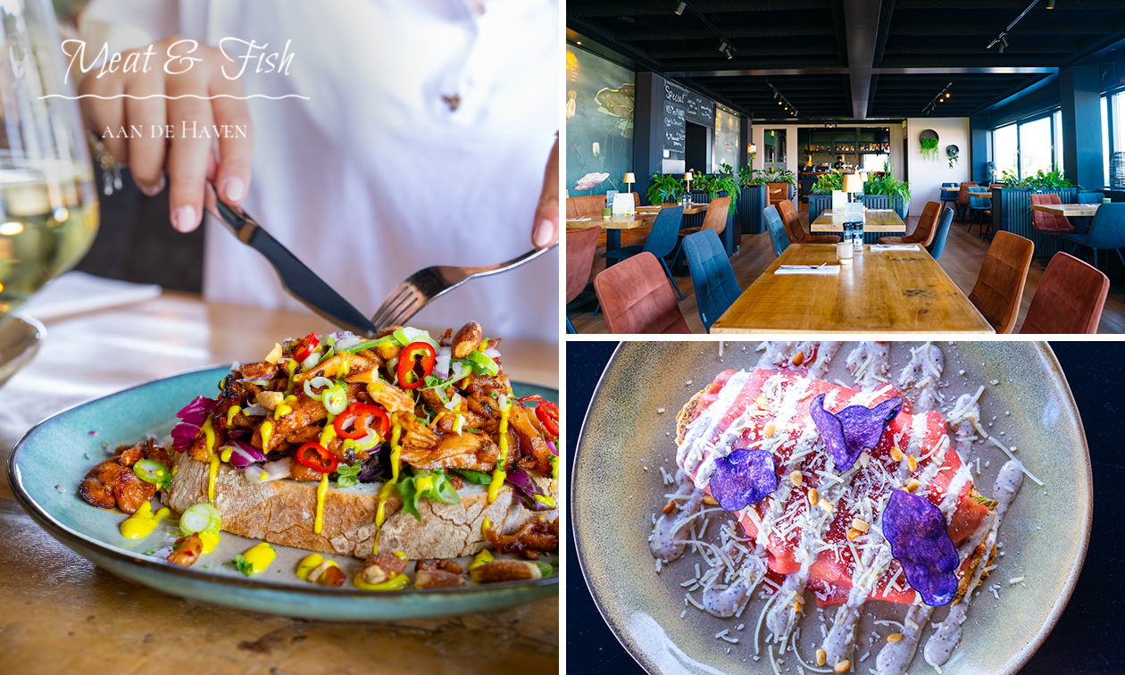 2-gangenlunch à la carte bij Meat & Fish aan de Haven 2-gangenlunch à la carte bij Meat & Fish aan de Haven