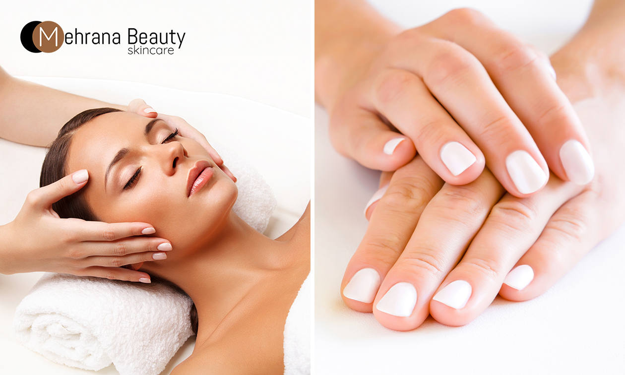 Decolleté-, hals- en gezichtsmassage (20 min) of luxe manicurebehandeling