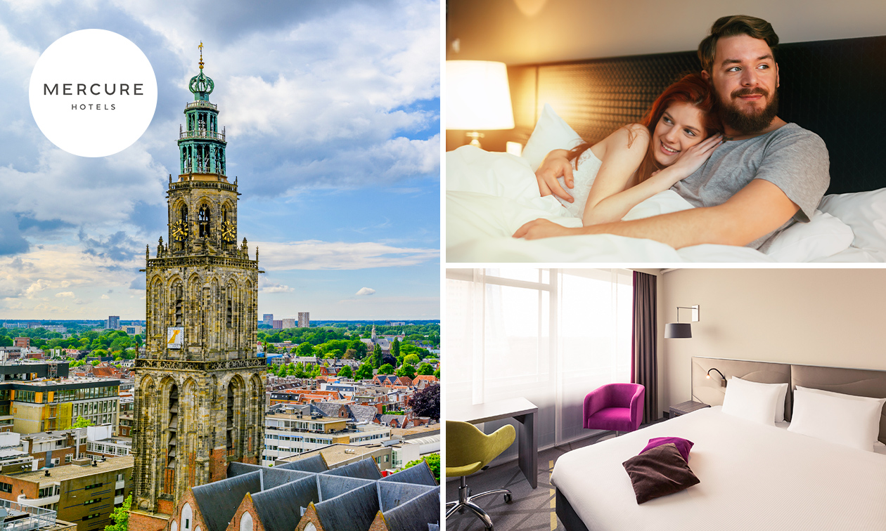 Overnachting voor 2 + ontbijt in Groningen