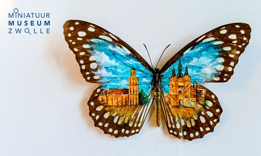 Entree voor micro pop-up tentoonstelling