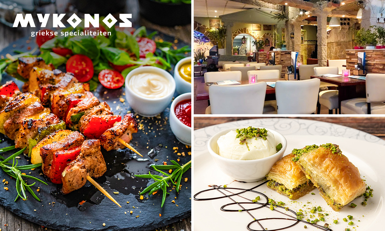 3-gangen keuzediner bij Mykonos in hartje Utrecht