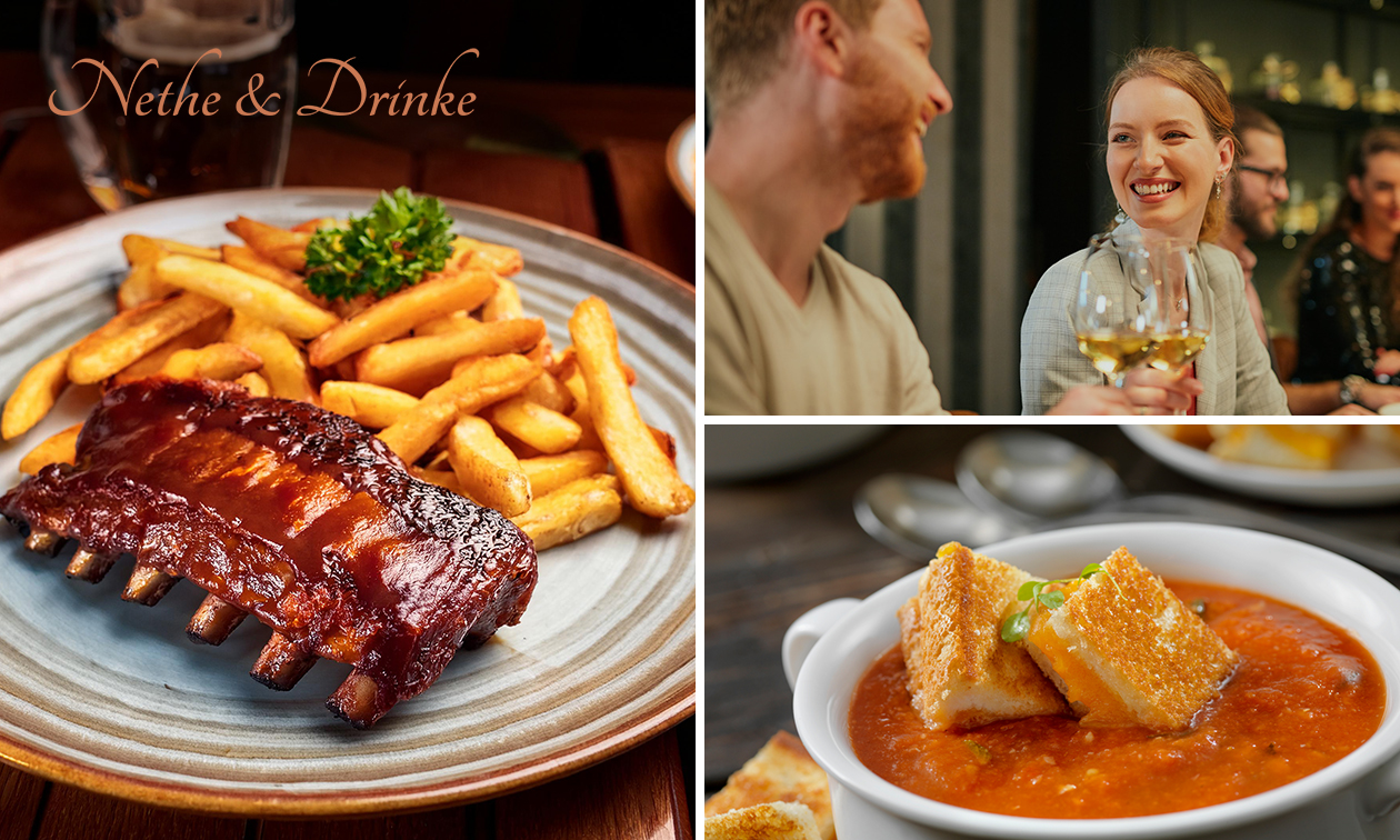 3-gangendiner of -lunch à la carte bij Nethe & Drinke