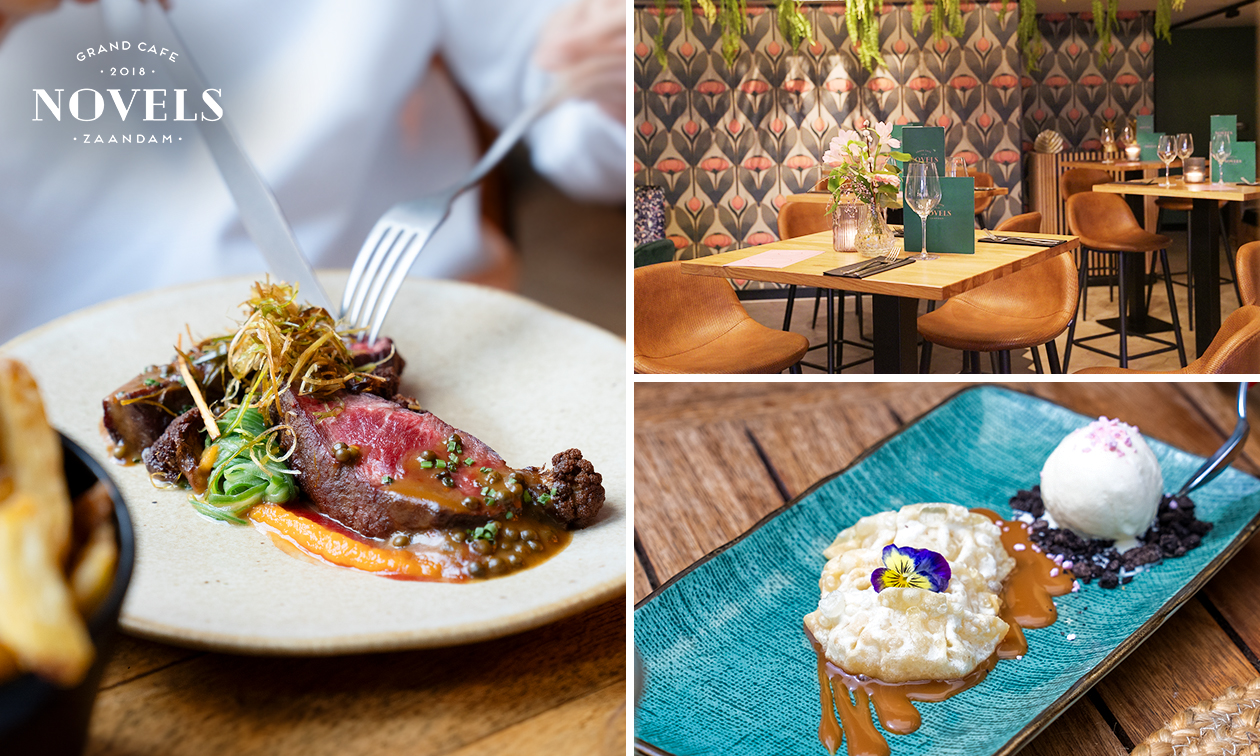 3-gangen keuzediner bij Novels